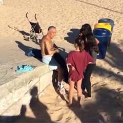 Presidente na praia