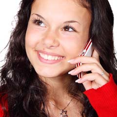 Mulher ao telefone