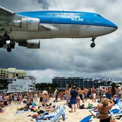 Avião na praia