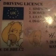 Carta Homer Simpson