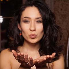 Mulher beijo