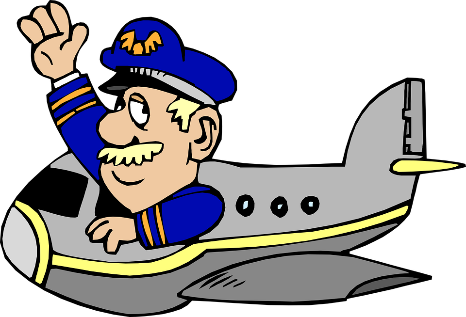 Avião e piloto