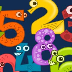 Números com olhos