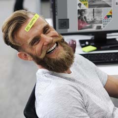 Feliz no trabalho