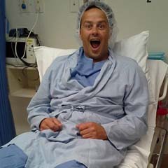 Homem no hospital