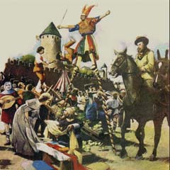 Gravura de Feira Medieval
