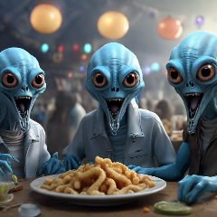 Aliens e choco frito