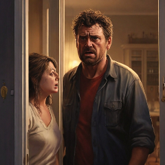 Homem bêbado e a mulher