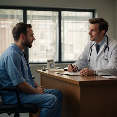 Médico e paciente